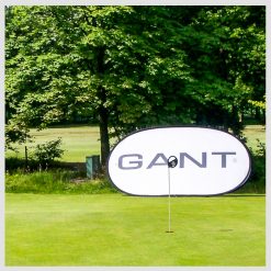 Popout-banderoll med logo