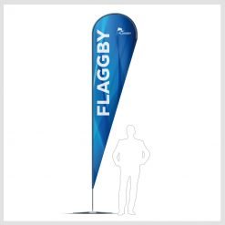 Beachflagga Drop 90x400 cm med tryck för utomhusreklam