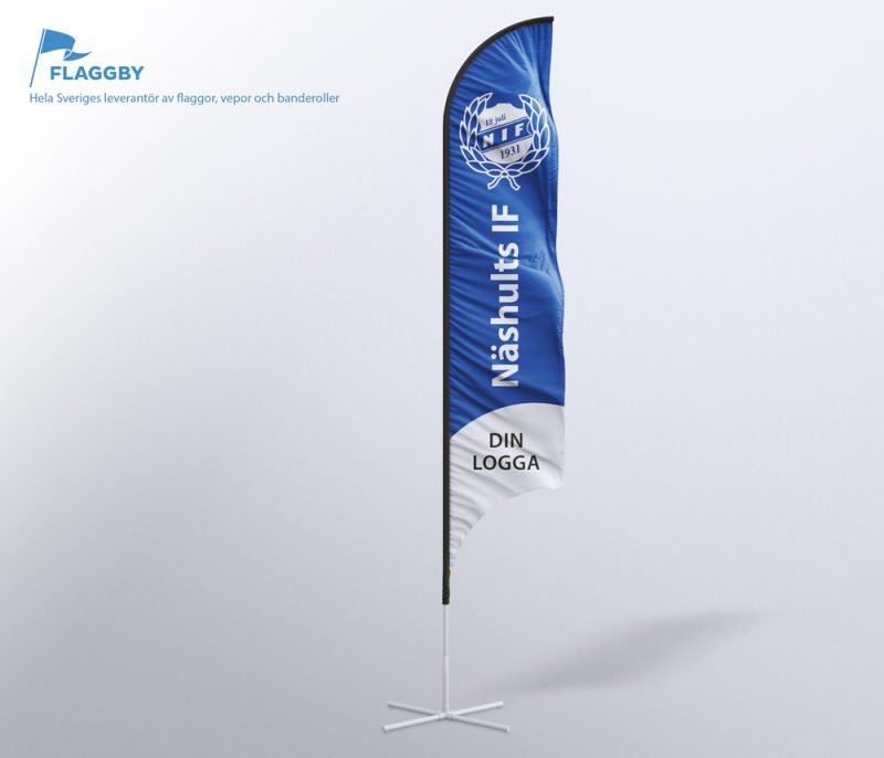 Exempel på sponsorflagga