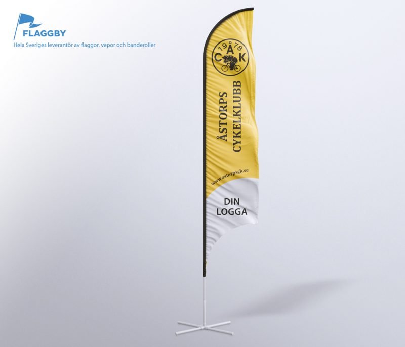 Exempel på sponsorflagga