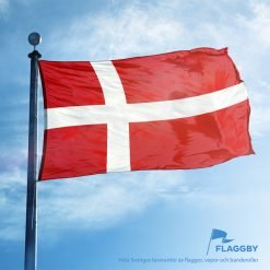 Danmarks flagga till flaggstång i slitstarkt material