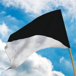 Svart och vit signalflagga